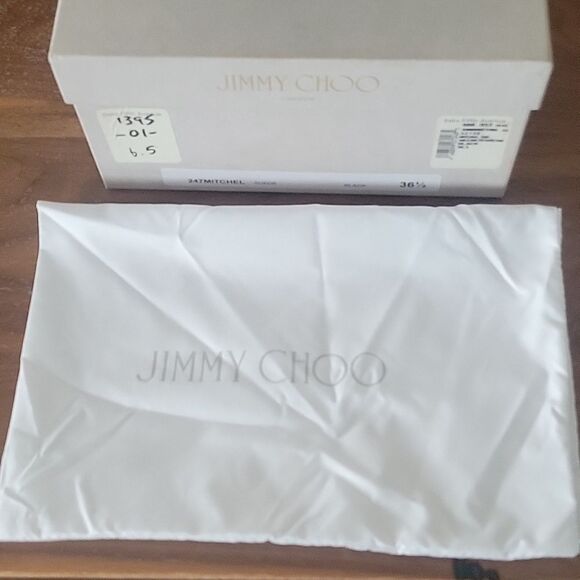 NWT Jimmy Choo Mitchel Mitchell Almond Suede Stiletto Heel 4" Pumps NIB 36.5 6 - Picture 15 of 16